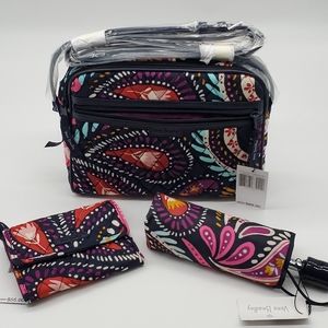 💝3 Pieces Vera Bradley in Painted Paisley
